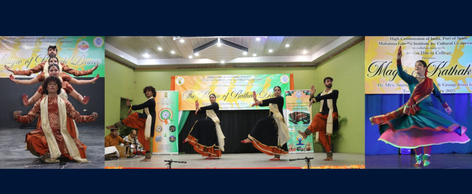 Magical Kathak performance by ICCR sponsored troupe led by Mrs. Samiksha Sharma in Trinidad & Tobago.