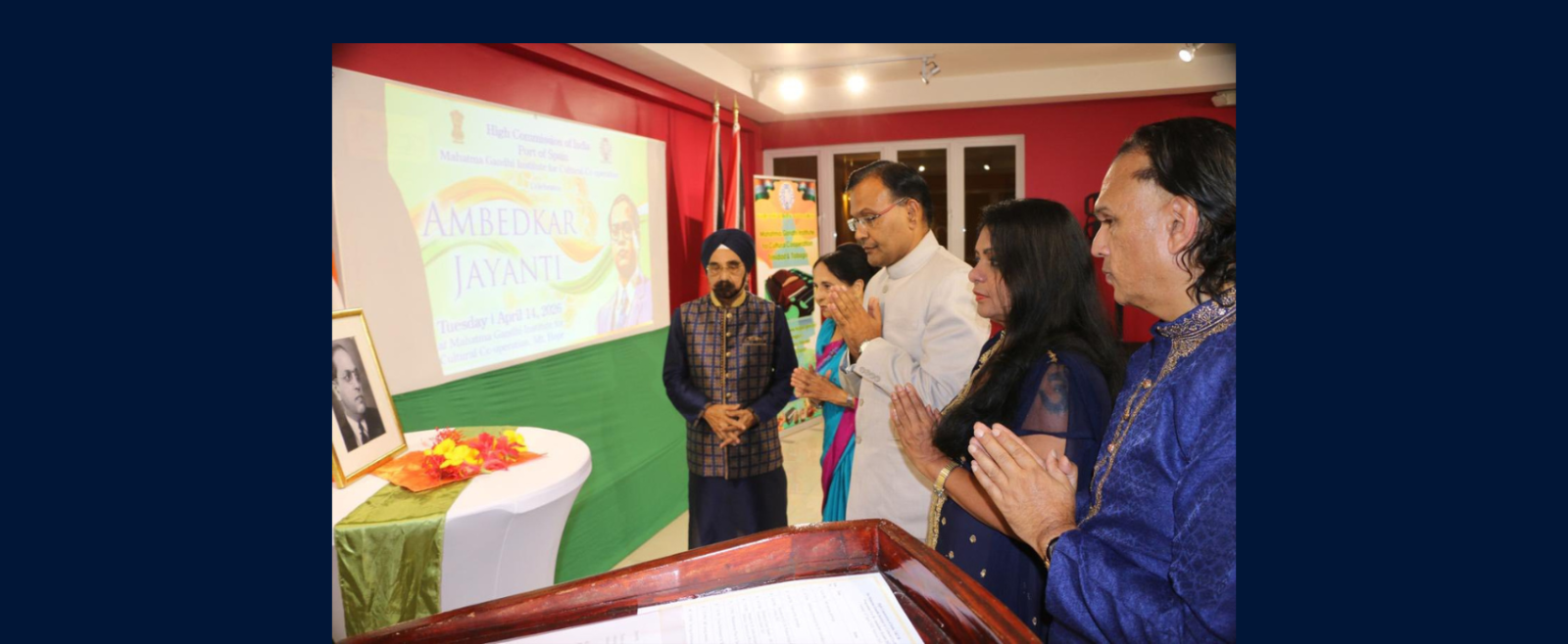 Observance of Ambedkar Jayanti at MGICC on April 14, 2026.