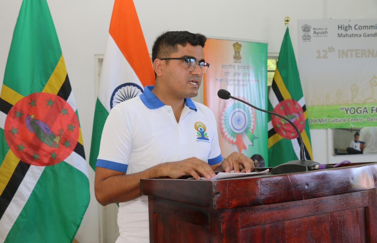 Celebration of Yoga Day at the  Old Mill Cultural Centre in the Commonwealth of Dominica on June 07, 2026