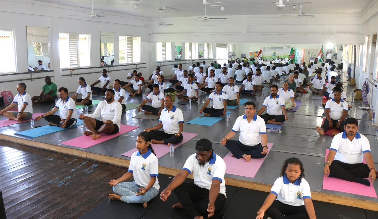 Celebration of Yoga Day at the  Old Mill Cultural Centre in the Commonwealth of Dominica on June 07, 2026