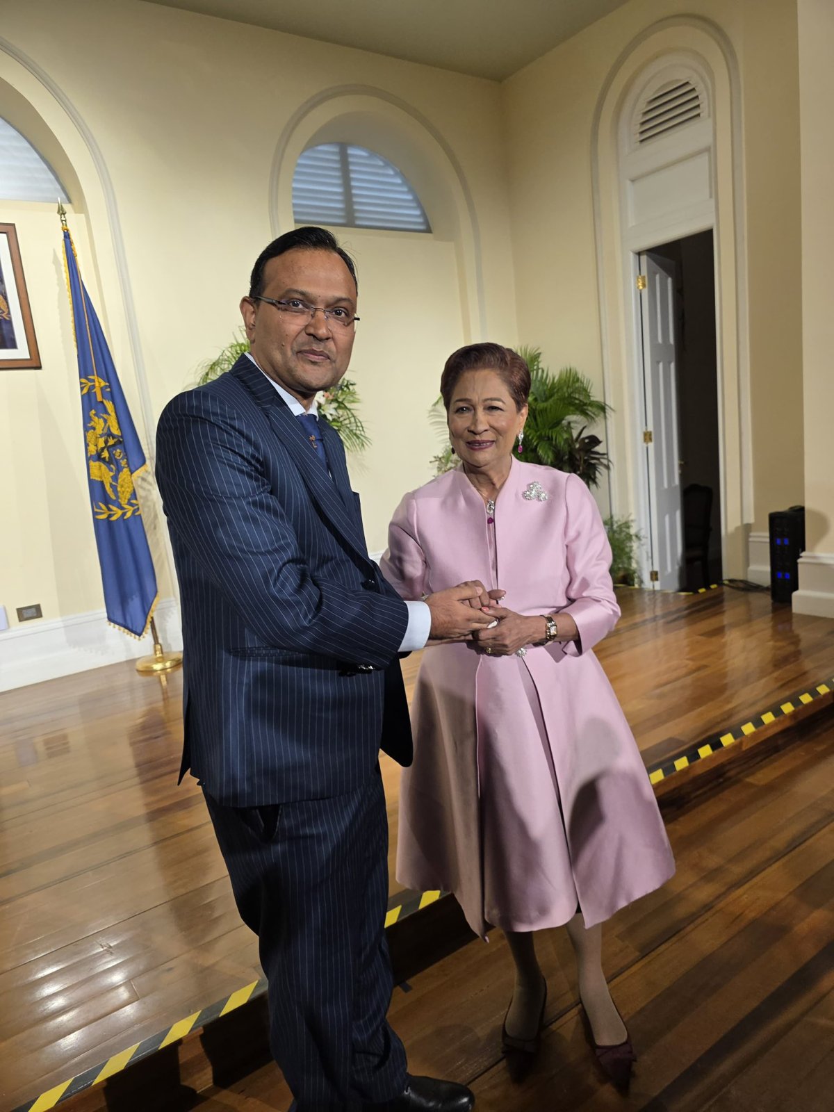 Newly sworn in Ministers and Parliamentary Secretaries under the leadership of Hon’ble Kamla Persad-Bissessar, Prime Minister of Trinidad & Tobago