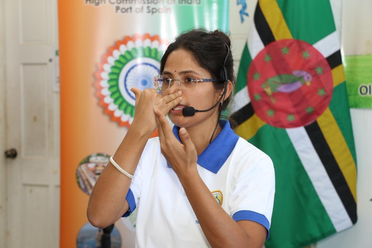 Celebration of Yoga Day at the  Old Mill Cultural Centre in the Commonwealth of Dominica on June 07, 2026