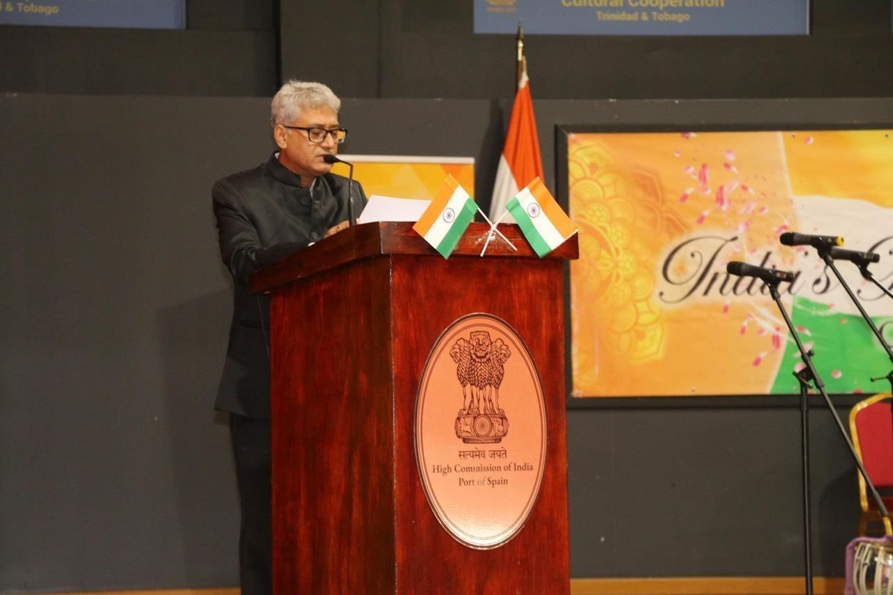The High Commission of India hosted a flag-hoisting ceremony on 15th August 2025 to mark the 79th anniversary of India’s Independence. The event was held at MGICC, Mt. Hope, and was attended by members of the Indian diaspora, friends of India, and well-wishers. The ceremony featured the hoisting of the Indian National Flag, the singing of the National Anthem, and cultural performances showcasing India’s rich heritage.