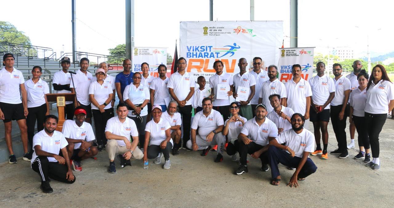 Viksit Bharat Run was organized at the Queen’s Park Savannah Ground in Port of Spain (Trinidad & Tobago)