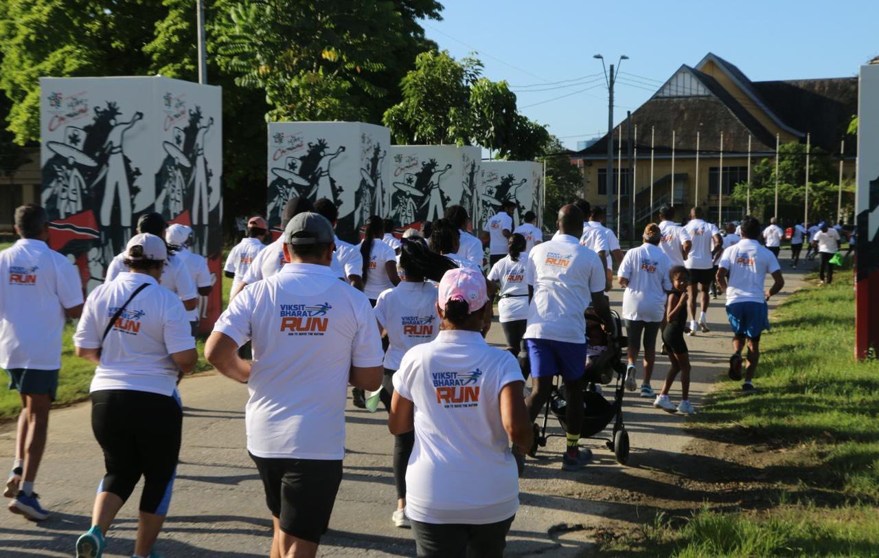 Viksit Bharat Run was organized at the Queen’s Park Savannah Ground in Port of Spain (Trinidad & Tobago)