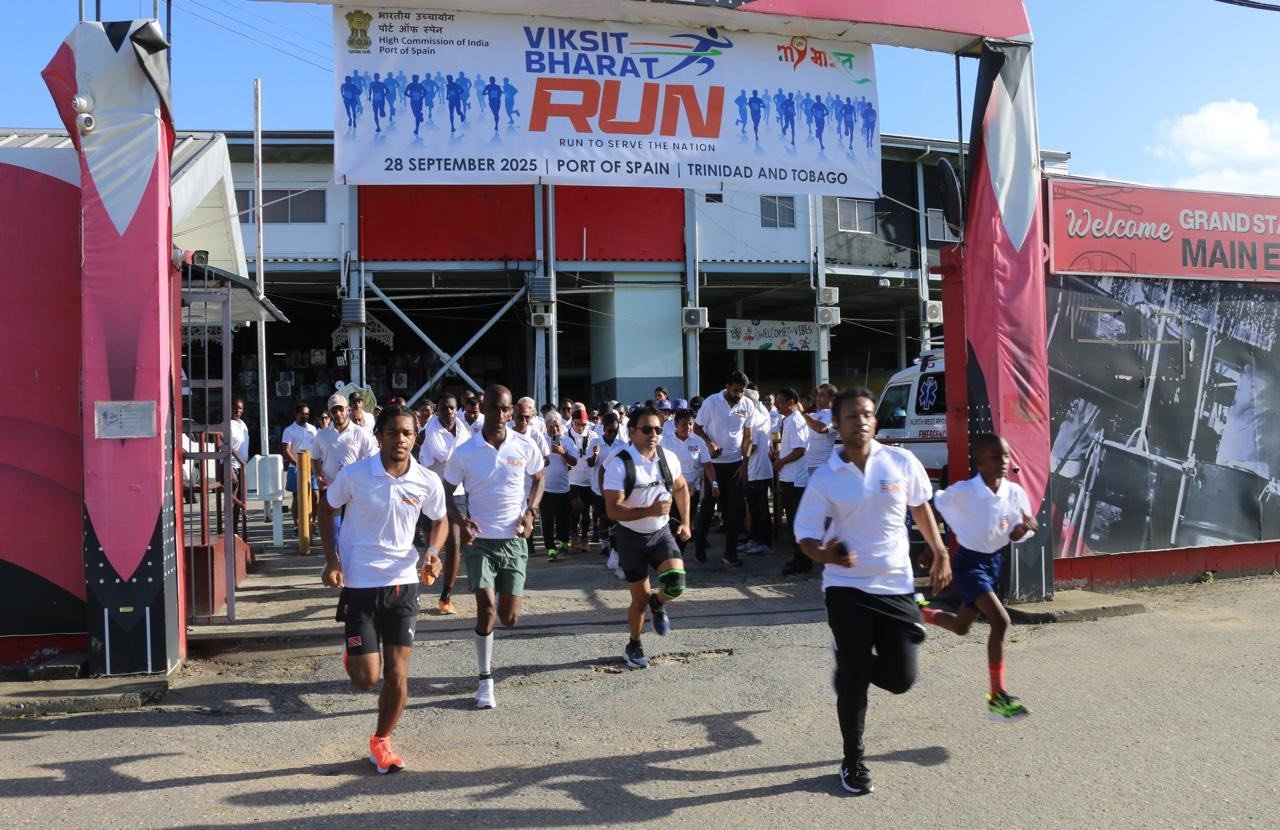 Viksit Bharat Run was organized at the Queen’s Park Savannah Ground in Port of Spain (Trinidad & Tobago)