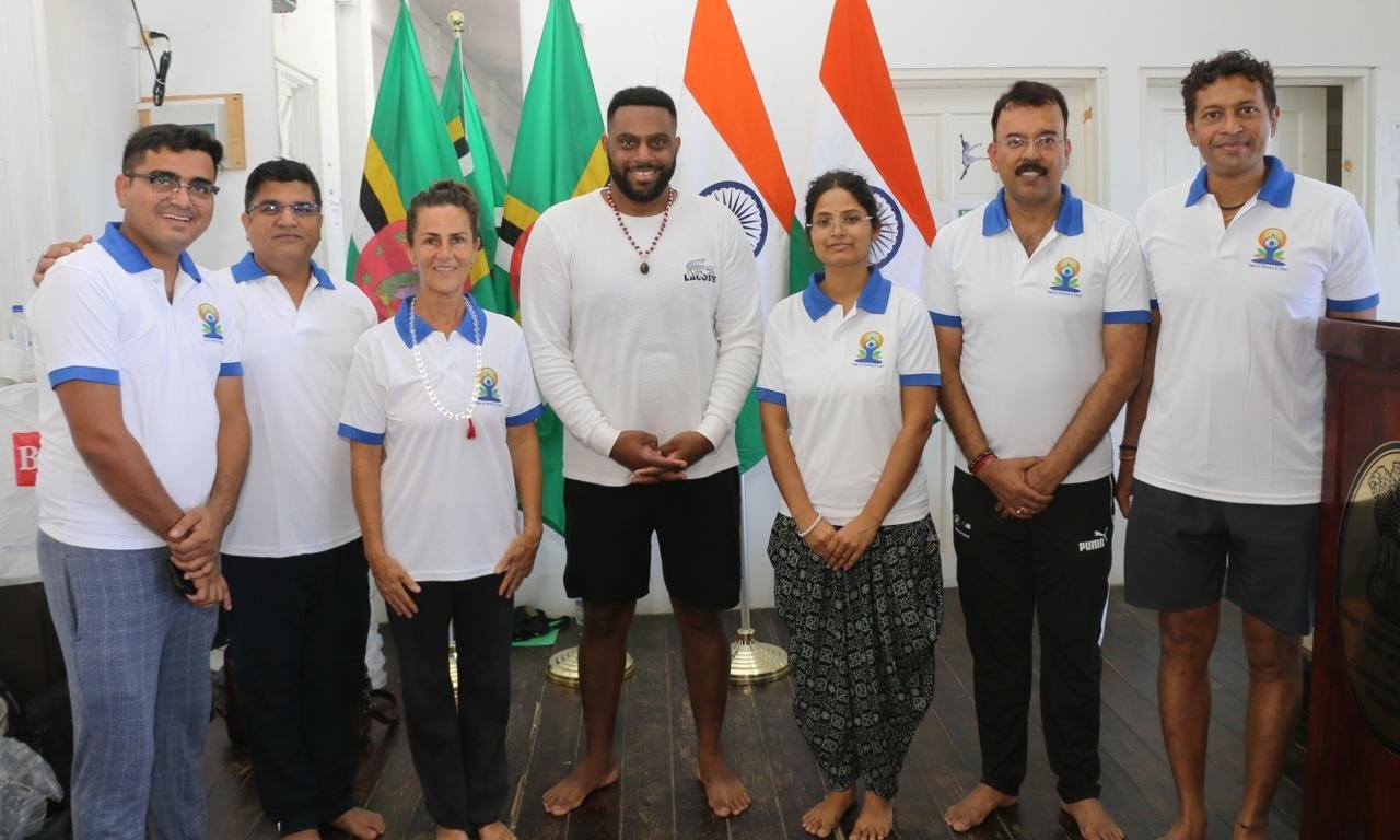 Celebration of Yoga Day at the  Old Mill Cultural Centre in the Commonwealth of Dominica on June 07, 2026