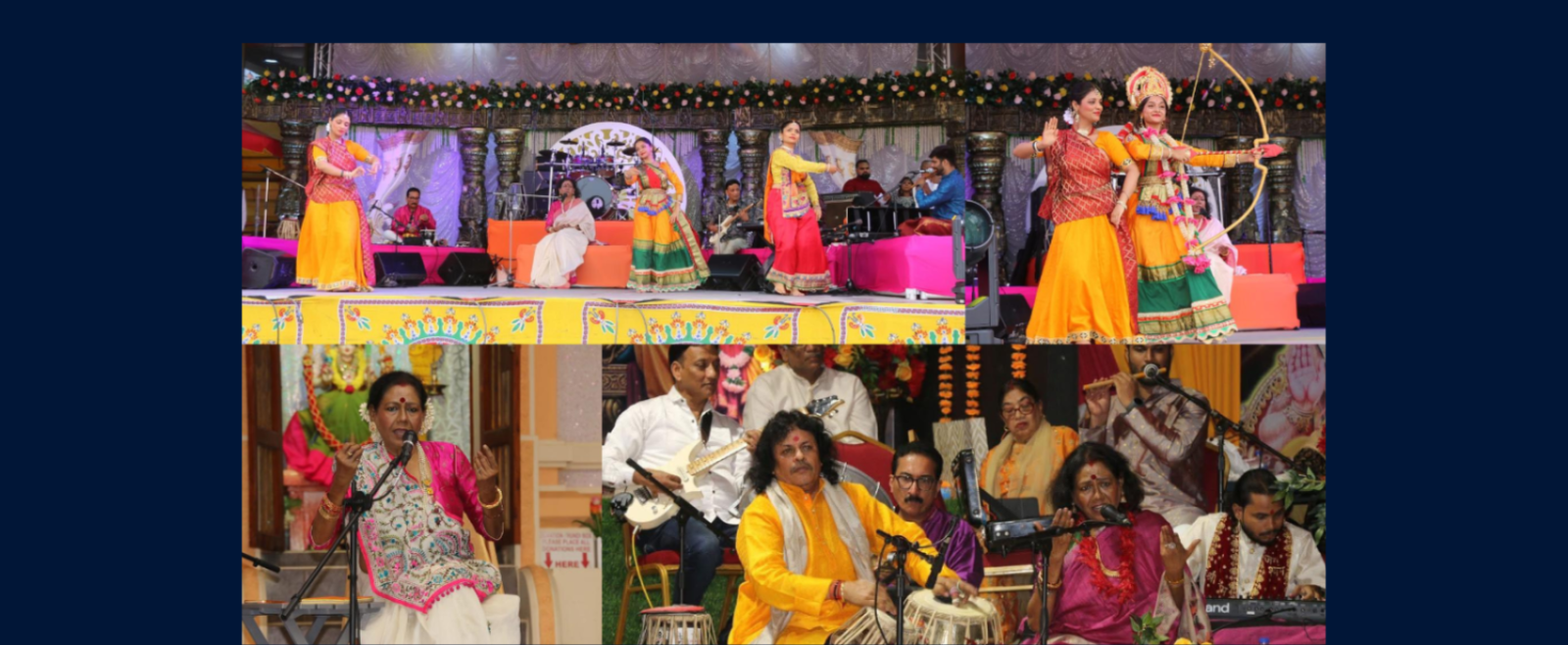Captivating performances by Bhojpuri cultural troupe from India led by Dr Shailesh Srivastava at Indian Arrival Day Celebrations in Trinidad and Tobago