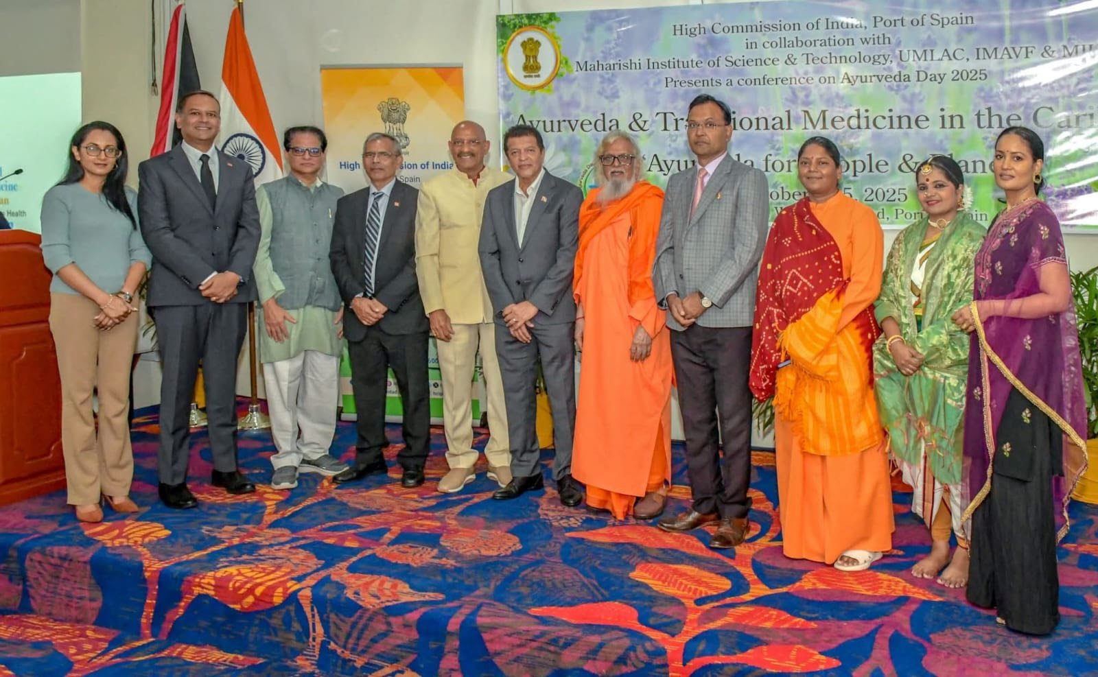 The High Commission of India, in collaboration with the Maharshi Institute of Science & Technology organized a Conference on ‘Ayurveda and Traditional Medicine in the Caribbean’ in Port of Spain on October 4, 2025.