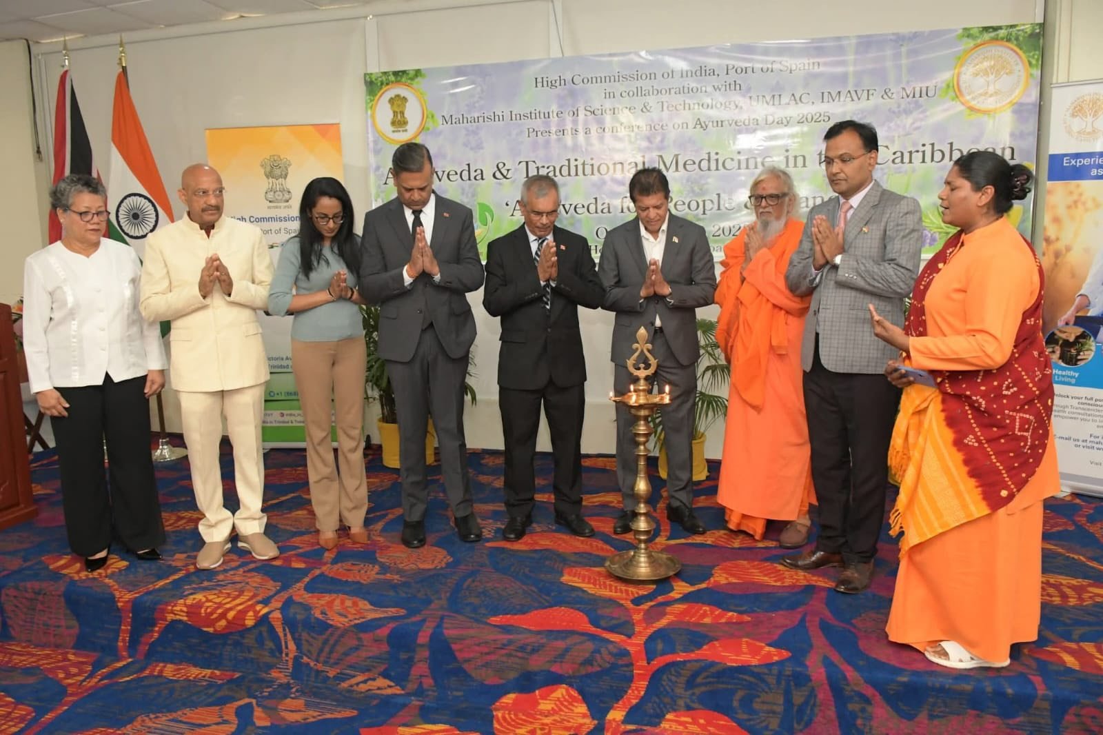 The High Commission of India, in collaboration with the Maharshi Institute of Science & Technology organized a Conference on ‘Ayurveda and Traditional Medicine in the Caribbean’ in Port of Spain on October 4, 2025.