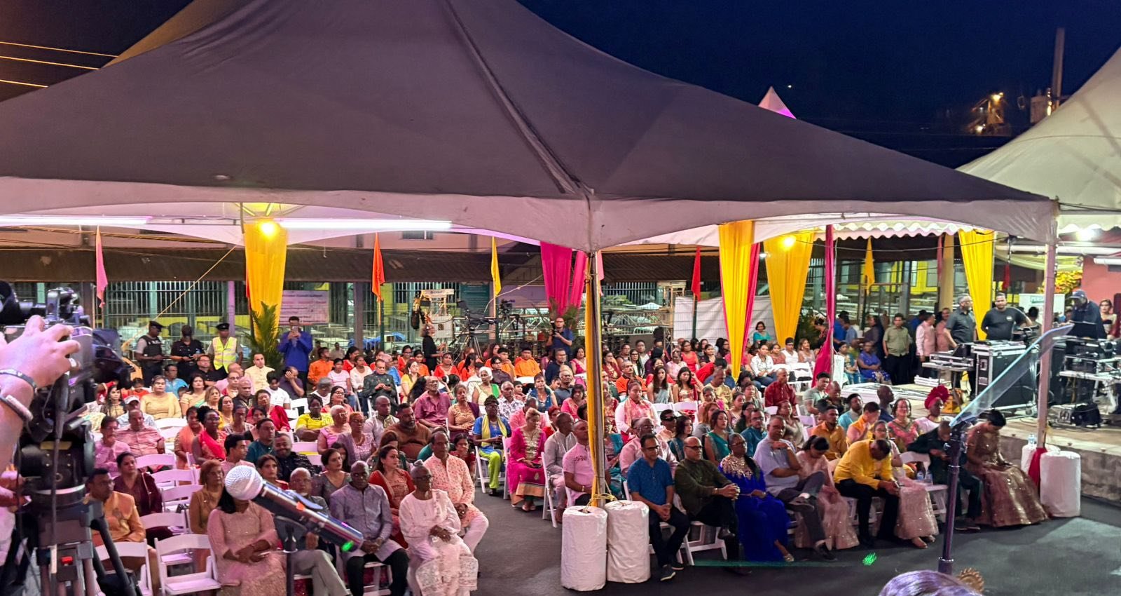 High Commissioner Dr. Rajpurohit joining Hon’ble Kamla Persad Bissessar, PM of Trinidad & Tobago, at the annual Diwali celebration at the Prime Minister’s constituency, Siparia