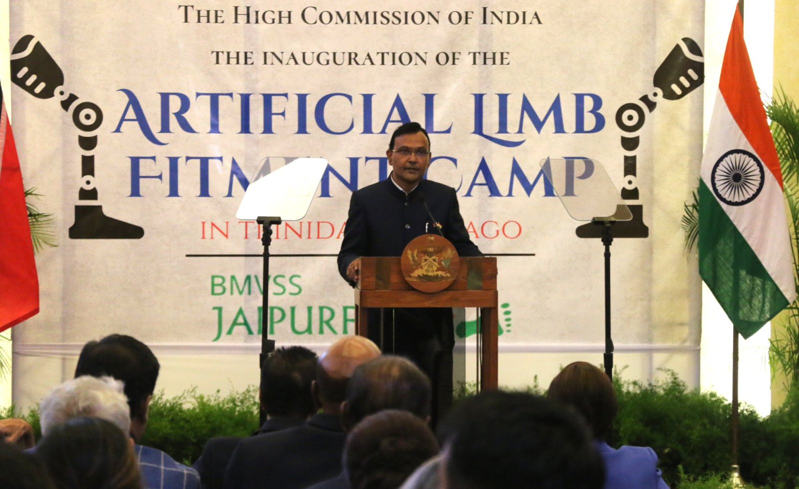 Official launch of Artificial Limp Fitment Camp (Jaipur Foot) by Honourable Kamla Persad Bissessar, Prime Minister of Trinidad and Tobago in Port of Spain on October 3, 2025.