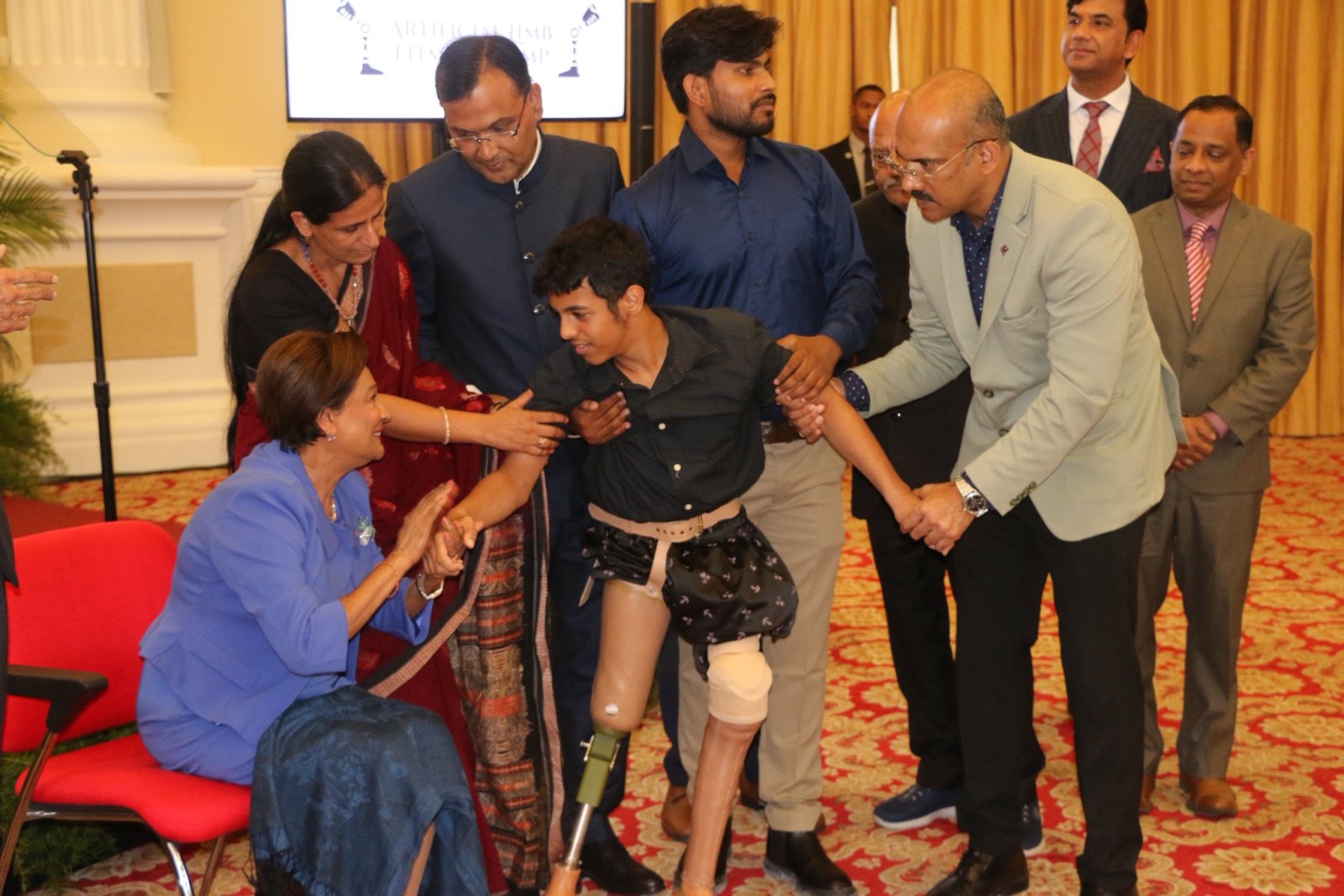 Official launch of Artificial Limp Fitment Camp (Jaipur Foot) by Honourable Kamla Persad Bissessar, Prime Minister of Trinidad and Tobago in Port of Spain on October 3, 2025.