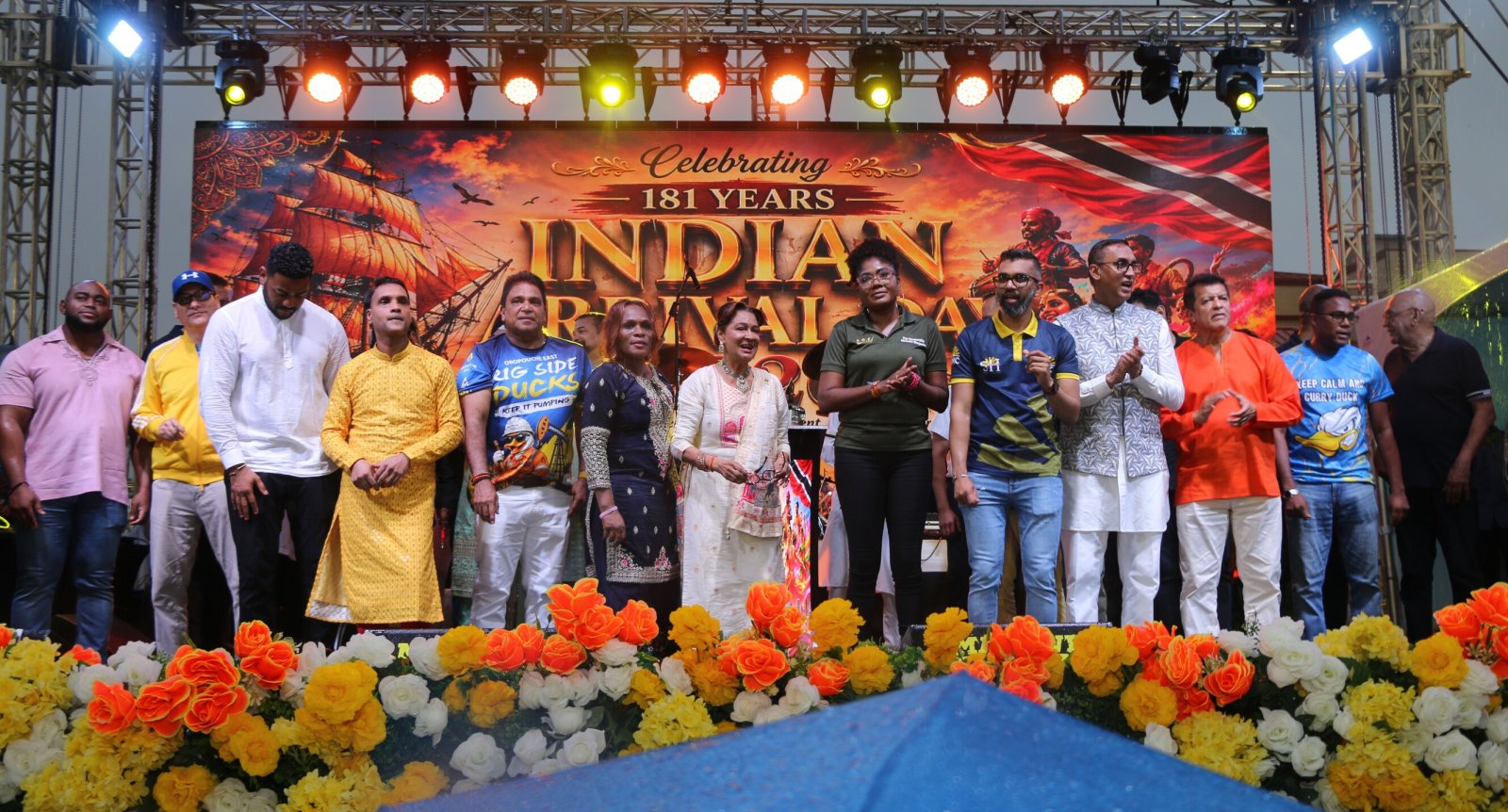 Brij Lok Manch Dance Group performing at the Constituency of Siparia on the occasion of PM Indian Arrival and Family Day Celebrations