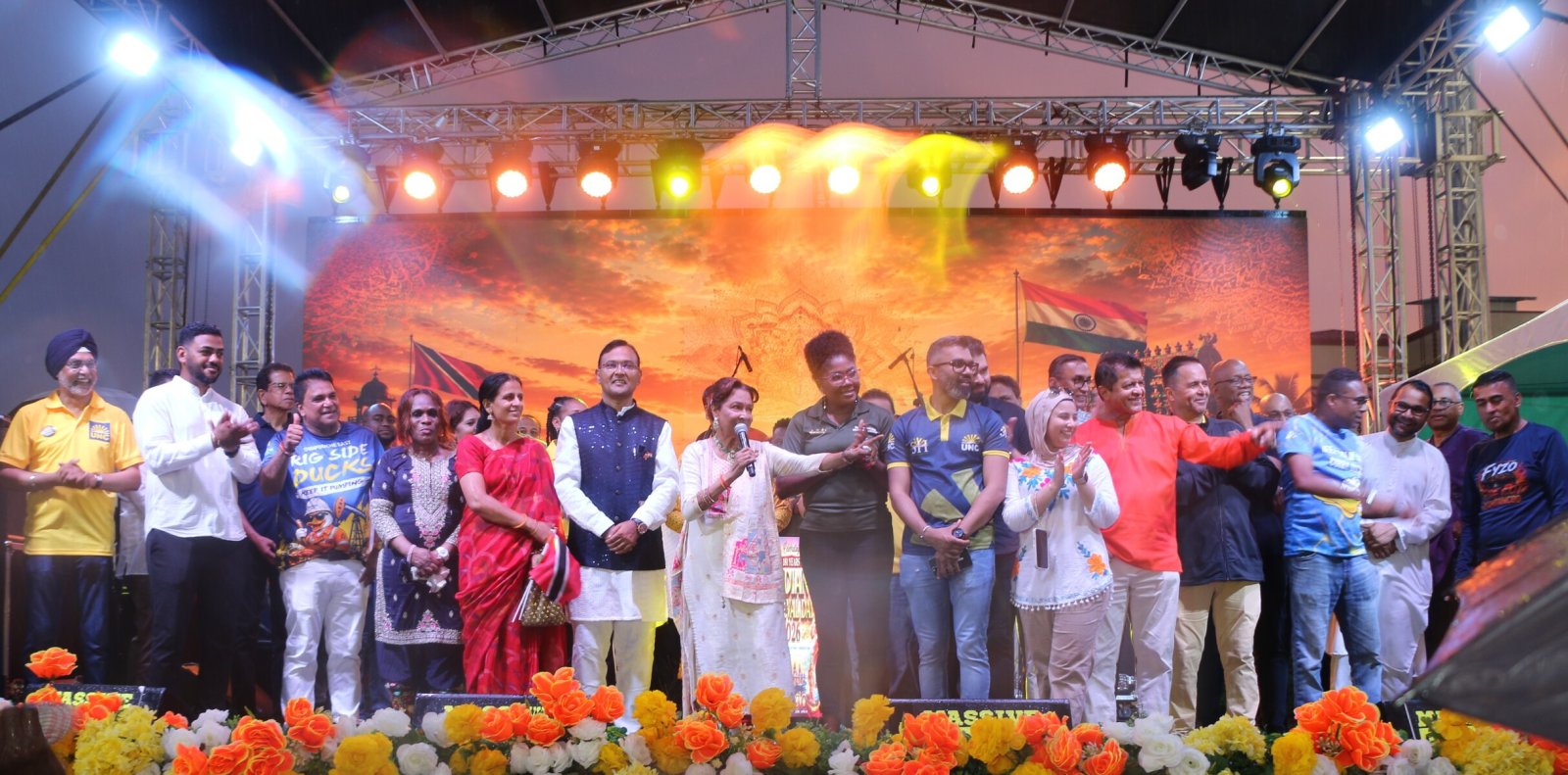 Brij Lok Manch Dance Group performing at the Constituency of Siparia on the occasion of PM Indian Arrival and Family Day Celebrations