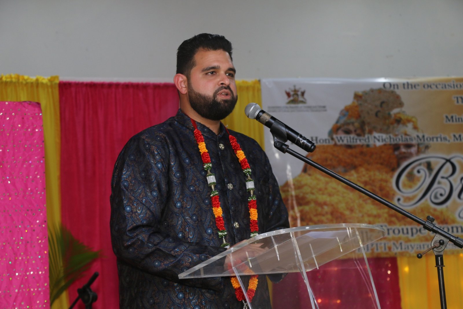 Performance of Brij Lok Manch dance group at BPTT, Mayaro on the occasion of Indian Arrival Day