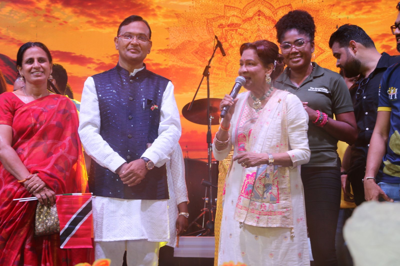 Brij Lok Manch Dance Group performing at the Constituency of Siparia on the occasion of PM Indian Arrival and Family Day Celebrations