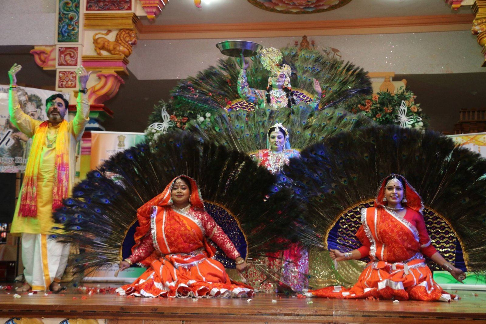 Performance of Brij Lok Manch dance group at Sri Dattatreya Yoga Centre, Carapichaima on the occasion of Indian Arrival Day