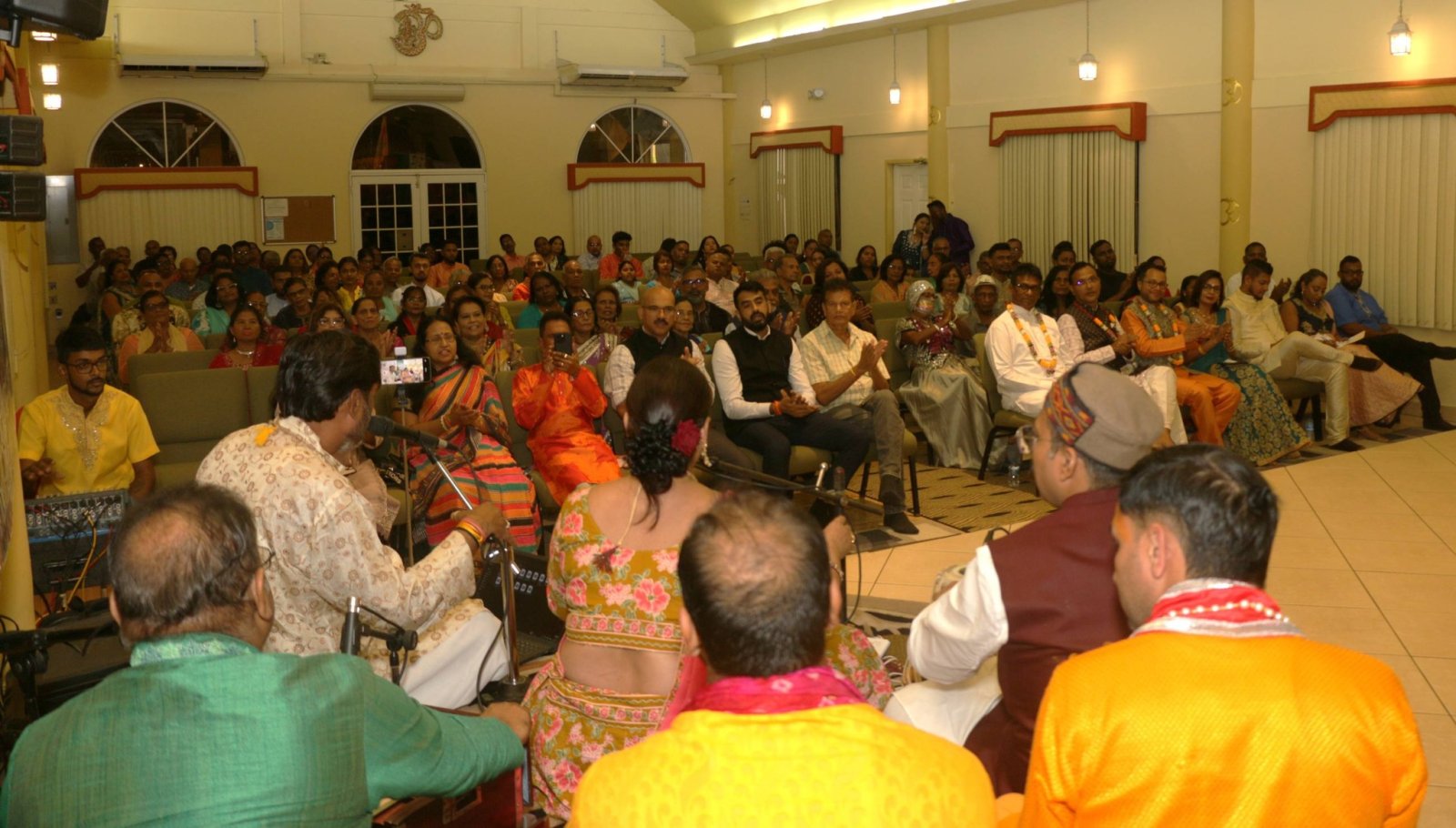 Performance of Brij Lok Manch dance group at Churkoo Village Mandir, Naparima on the occasion of Indian Arrival Day