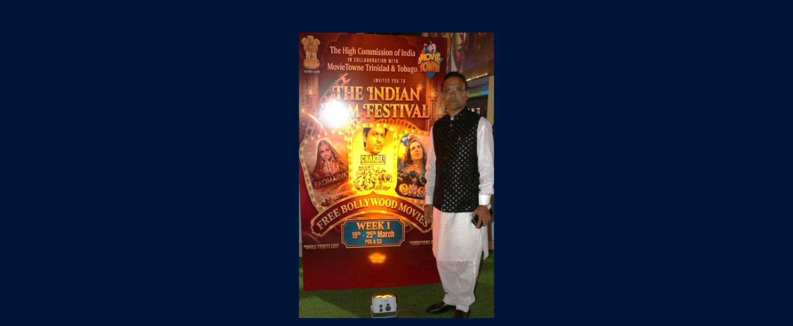 Indian Film Festival launched with premier screening of the movie “Padmawat’ at Movietowne, San Fernando on March 18, 2026.