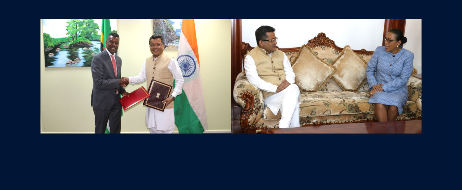 Minister of State for External Affairs Shri Pabitra Margherita called on  President of the Commonwealth of Dominica H.E. Sylvanie Burton D.A.H. and the Minister of Foreign Affairs, International Business, Trade and Energy, Hon’ ble Dr. Vince Henderson on May 15, 2026..