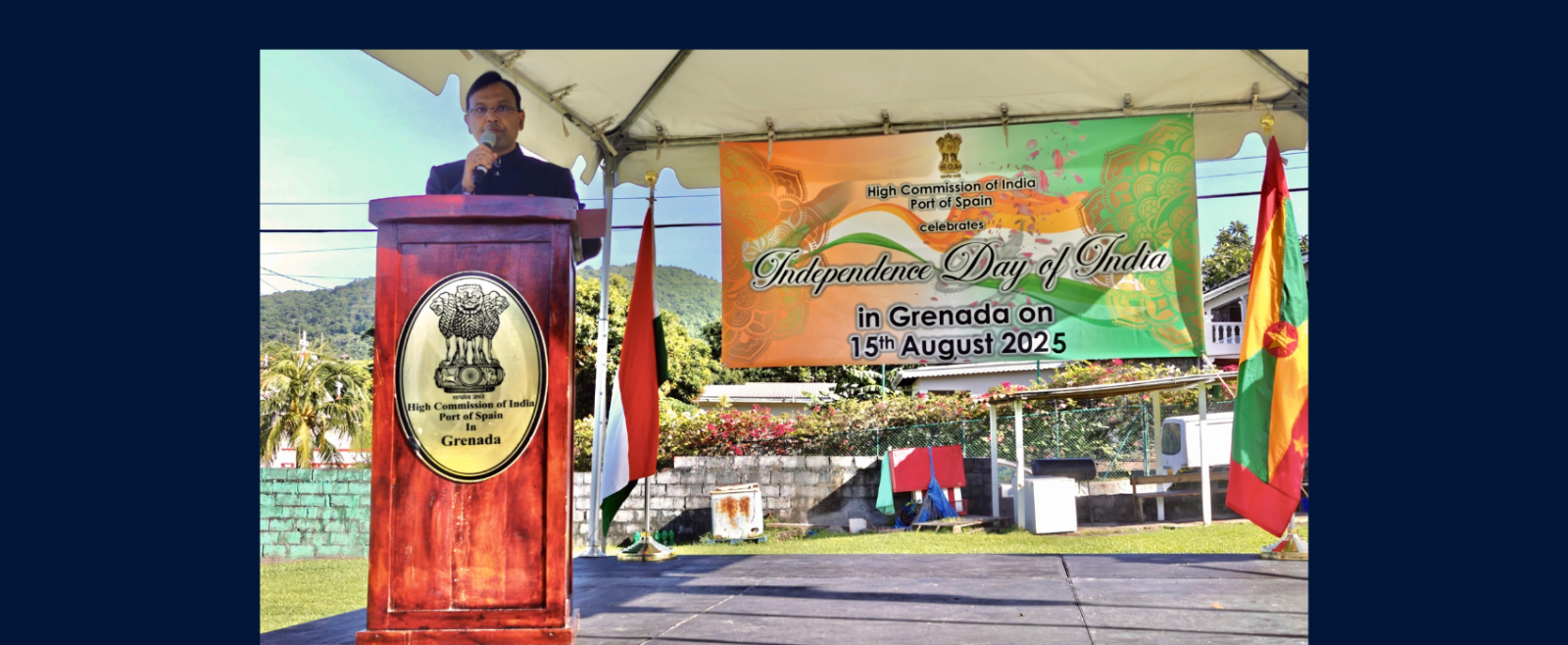 Celebration of 79th Independence Day of India at Tempe Ground in St. Georges, Grenada on 15th August, 2025
