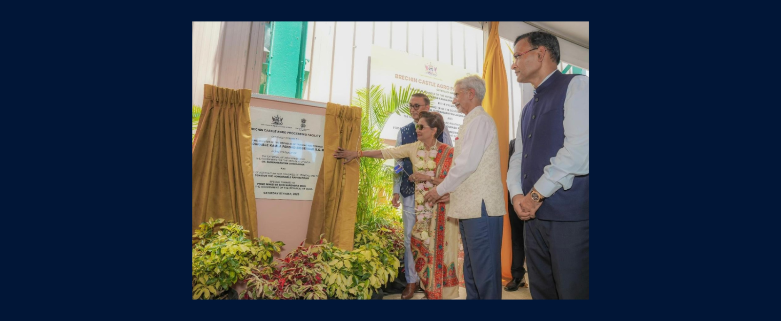 EAM Dr. S Jaishankar handed over an agro-processing facility in Couva, Central Trinidad along with PM Kamla Persad Bissessar providing fresh impetus to T&T\'s farming sector
