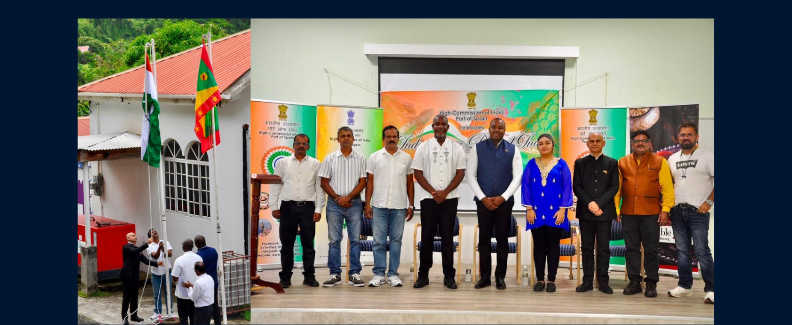 High Commission celebrated the 80th Independence Day of India at Red Cross Hall in St George’s, Grenada with great enthusiasm and fervor.