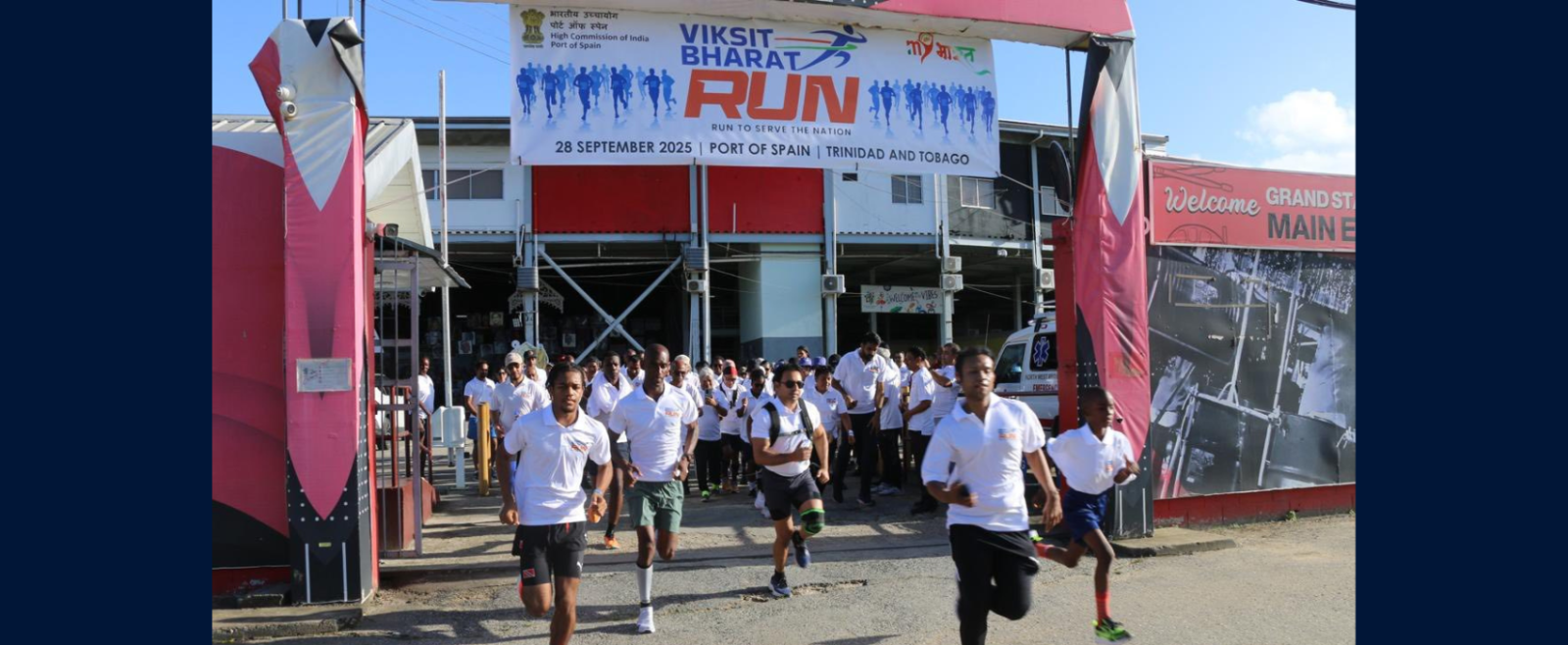 Viksit Bharat Run was organized with great enthusiasm and wide participation at the Queen’s Park Savannah Ground in Port of Spain (Trinidad & Tobago).