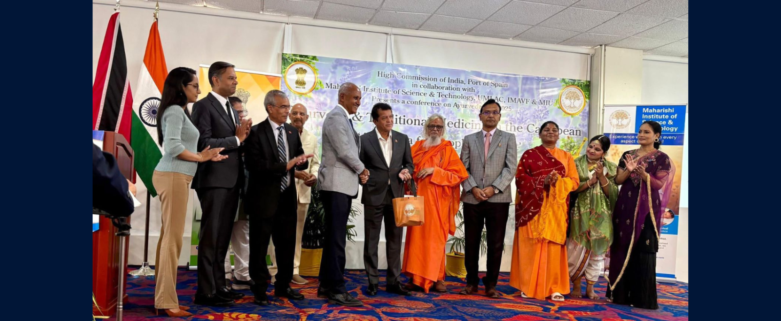 To celebrate the 10th Ayurveda Day, the High Commission of India, in collaboration with the Maharshi Institute of Science & Technology, organized a Conference on ‘Ayurveda and Traditional Medicine in the Caribbean’ at Hotel Radisson in Port of Spain today with participation of eminent health experts, Ayurveda scholars and enthusiasts from the region and beyond.