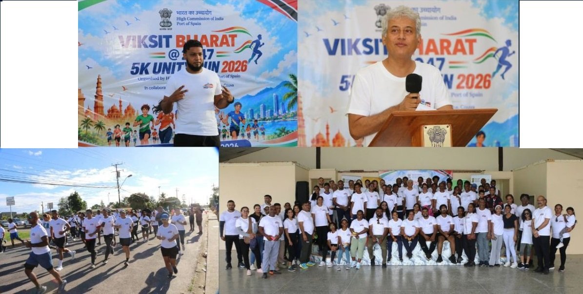 High Commission hosted the second edition of Viksit Bharat Run, a 5 km run at Couva South Hall on 27 September 2026.