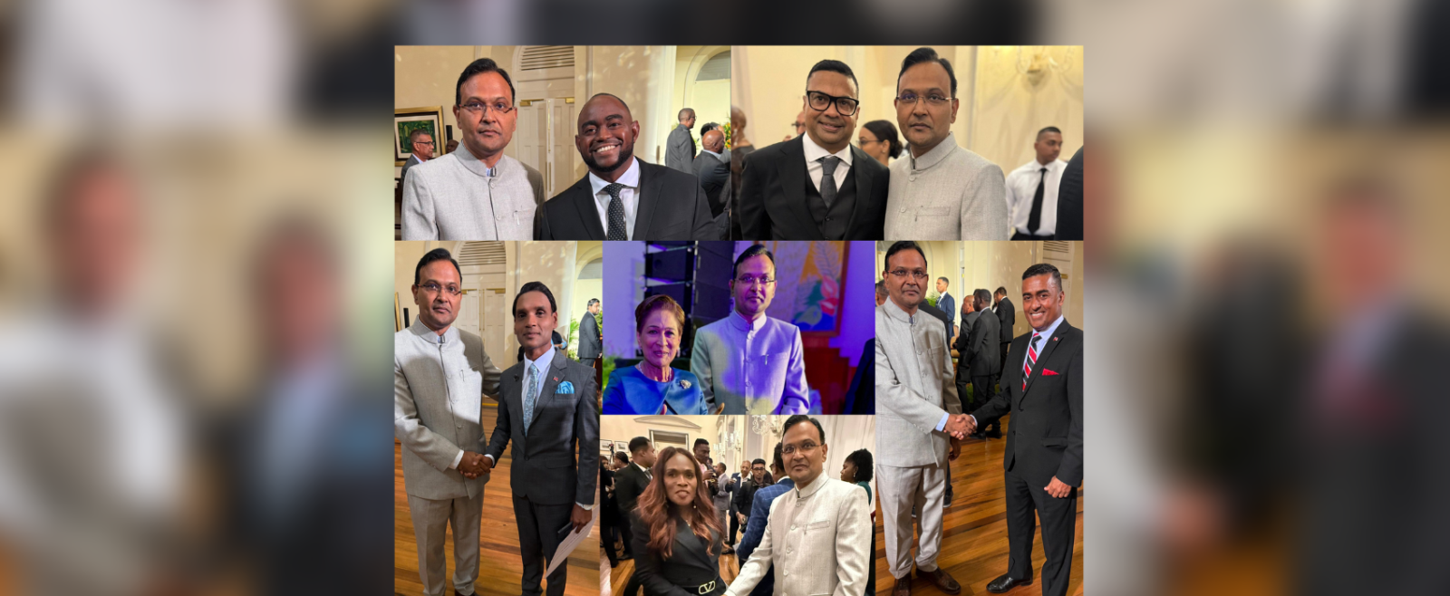 High Commissioner congratulating the newly appointed Cabinet Ministers of Trinidad & Tobago after their swearing in ceremony on May 03, 2025.