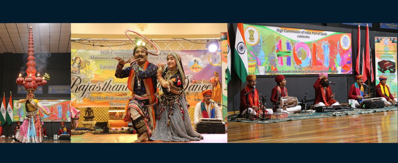 Mesmerizing Rajasthani folk dance performance by ICCR sponsored cultural troupe at various locations in Trinidad & Tobago in March 2025