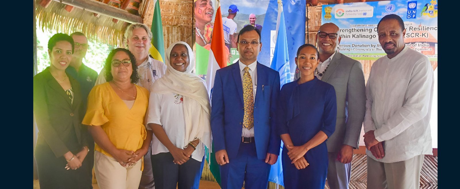 Launching of Phase-II of the Project to ‘Strengthen Community Resilience in the Kalinago Territory’ with US$ 1 million funding by the Government of India at the Barana Autê in Kalinago territory, Commonwealth of Dominica on December 19, 2024.