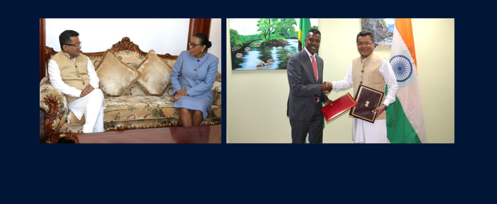 Minister of State for External Affairs Shri Pabitra Margherita called on  President of the Commonwealth of Dominica H.E. Sylvanie Burton D.A.H. and the Minister of Foreign Affairs, International Business, Trade and Energy, Hon’ ble Dr. Vince Henderson on May 15, 2026..