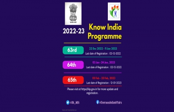 New Editions of the Know India Programme (KIP) are here