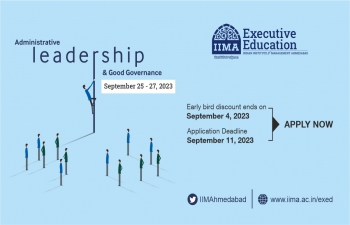 IIM Ahmedabad Course on ‘Administrative Leadership & Good Governance’