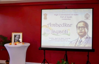 The High Commission of India and Mahatma Gandhi Institute for Cultural Cooperation paid tributes to Dr. B.R. Ambedkar, the chief architect of the Constitution of India and one of the most eminent nation builders, on his 133rd Birth Anniversary. His ideals of social justice and equality are an eternal source of inspiration for building a fairer and inclusive society. 